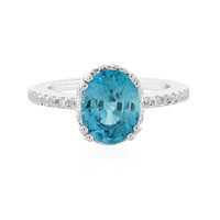 Zilveren ring met een Ratanakiri zirkoon