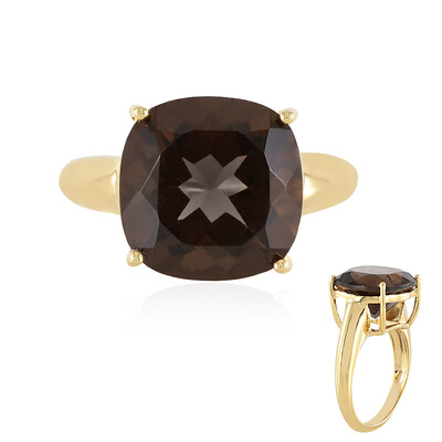 Zilveren ring met een rookkwarts
