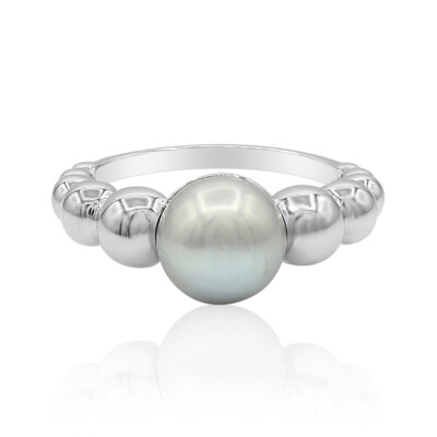 Zilveren ring met een zoetwater kweekparel (TPC)