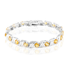 Zilveren armband met citrienstenen
