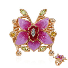 Zilveren ring met peridoots (TPC)
