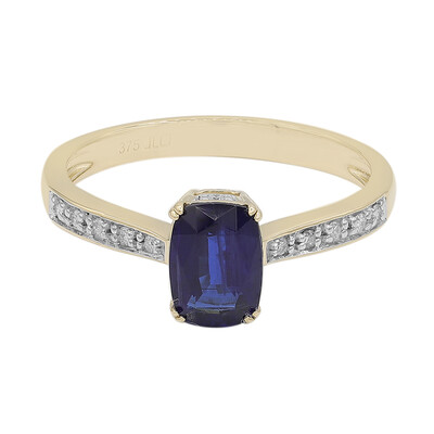 Gouden ring met een kyaniet