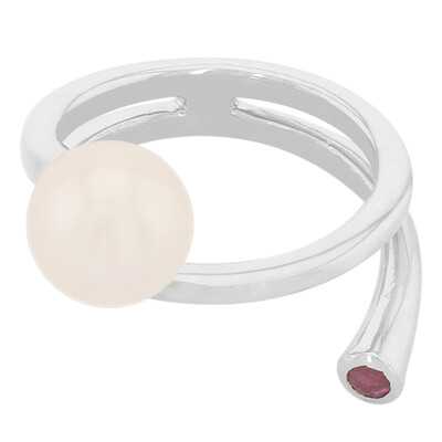 Zilveren ring met een Akoya parel (MONOSONO COLLECTION)