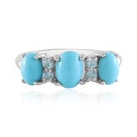 Zilveren ring met een Sleeping Beauty Turkoois (Faszination Türkis)