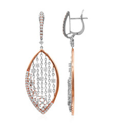 Gouden oorbellen met SI2 (H) Diamanten (Estée Collection)