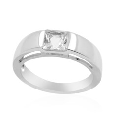 Zilveren ring met een danburiet