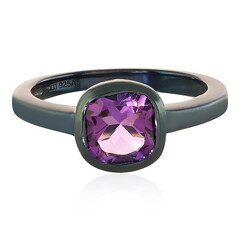 Zilveren ring met een amethist