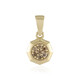 Gouden hanger met I2 Bruine Diamanten