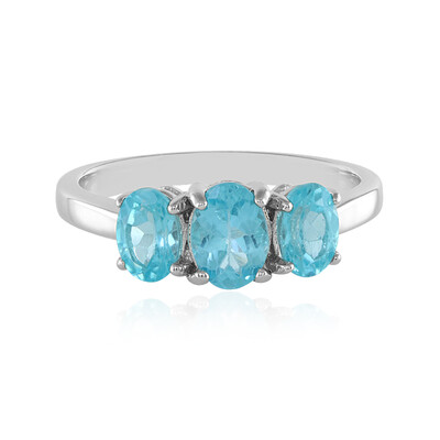 Zilveren ring met een Blauwe apatiet