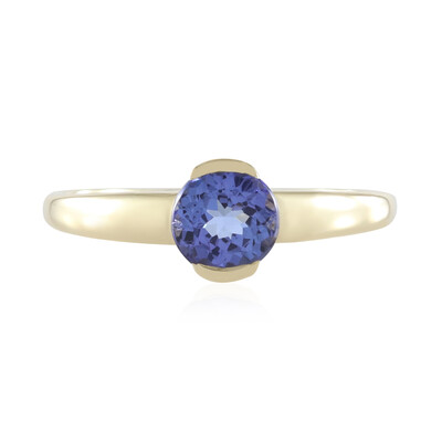 Gouden ring met een AAA tanzaniet