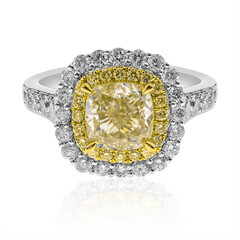 Gouden ring met een gele SI2 diamant (CIRARI)