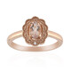 Zilveren ring met een morganiet