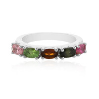 Zilveren ring met toermalijnen