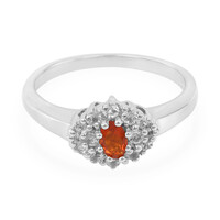 Zilveren ring met een keizerlijke Jalisco vuur opaal