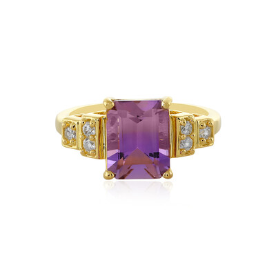 Zilveren ring met een ametrien