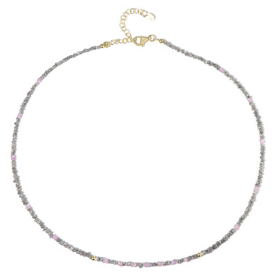Zilveren halsketting met Zilveren Diamanten (Riya)