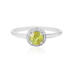 Zilveren ring met een sfeen