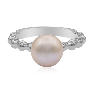 Zilveren ring met een zoetwater kweekparel (TPC)