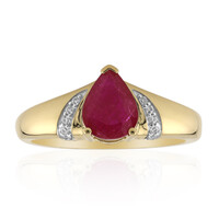 Gouden ring met een Birmese Robijn