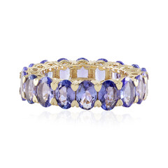 Gouden ring met tanzanieten (de Melo)