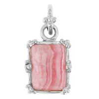 Zilveren hanger met een rhodochrosiet (Art of Nature)