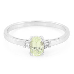Zilveren ring met een chrysoberil