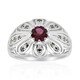 Zilveren ring met een rhodliet (Annette classic)