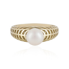 Gouden ring met een zoetwater kweekparel (Ornaments by de Melo)