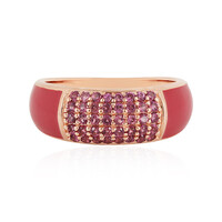 Zilveren ring met rhodolieten