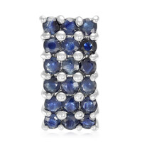 Zilveren hanger met blauwe saffieren