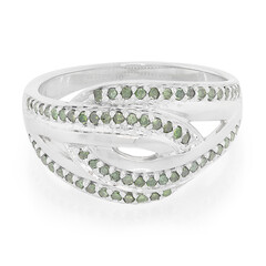 Zilveren ring met Fancy diamanten