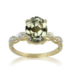 Zilveren ring met een zultaniet