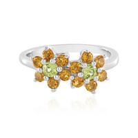 Zilveren ring met peridoots