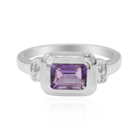 Zilveren ring met een amethist