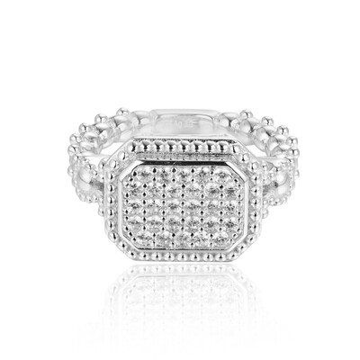 Zilveren ring met zirkonen (Dallas Prince Designs)