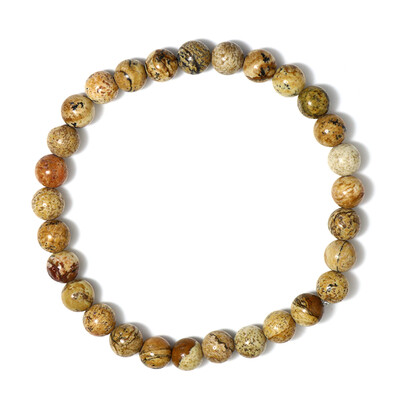 Armband met landschap jaspisstenen