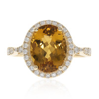 Gouden ring met een AAA keizerlijke-topaas (CIRARI)