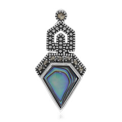 Zilveren hanger met een Abalone schelp