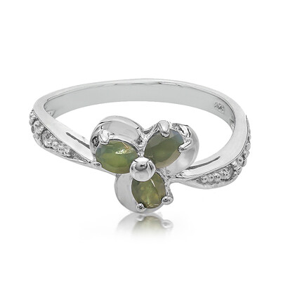 Zilveren ring met alexandrieten