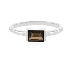 Zilveren ring met een rookkwarts