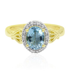 Gouden ring met een Medina Aquamarijn