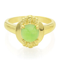 Zilveren ring met een keizerlijk chrysopraas