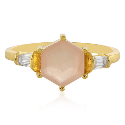 Zilveren ring met een rozen kwarts