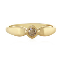 Gouden ring met een I1 Bruine Diamant
