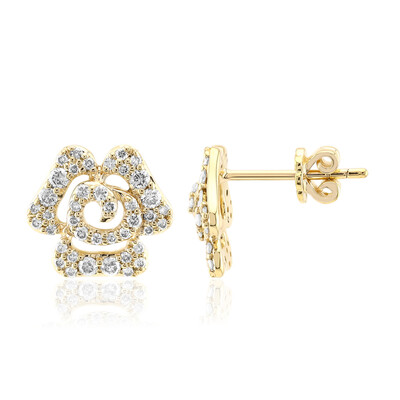 Gouden oorbellen met Diamanten SI1 (G) (Annette)