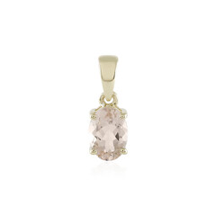 Gouden hanger met een morganiet