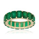 Gouden ring met Zambia-smaragdstenen