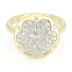 Zilveren ring met zirkonen