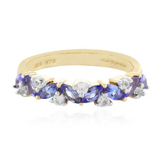 Gouden ring met tanzanieten (La Revelle)