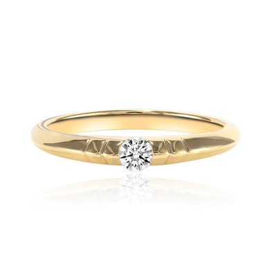 Gouden ring met een VS1-Diamant (E) (adamantes [!])
